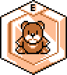 Bear Medal sprite in Medarot 1: Stage 1.